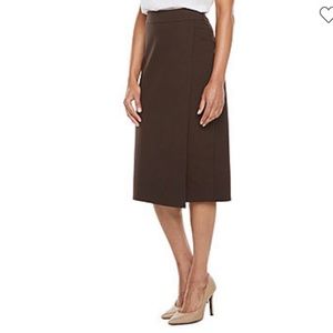 Liz Claiborne Womens Midi Pencil Skirt